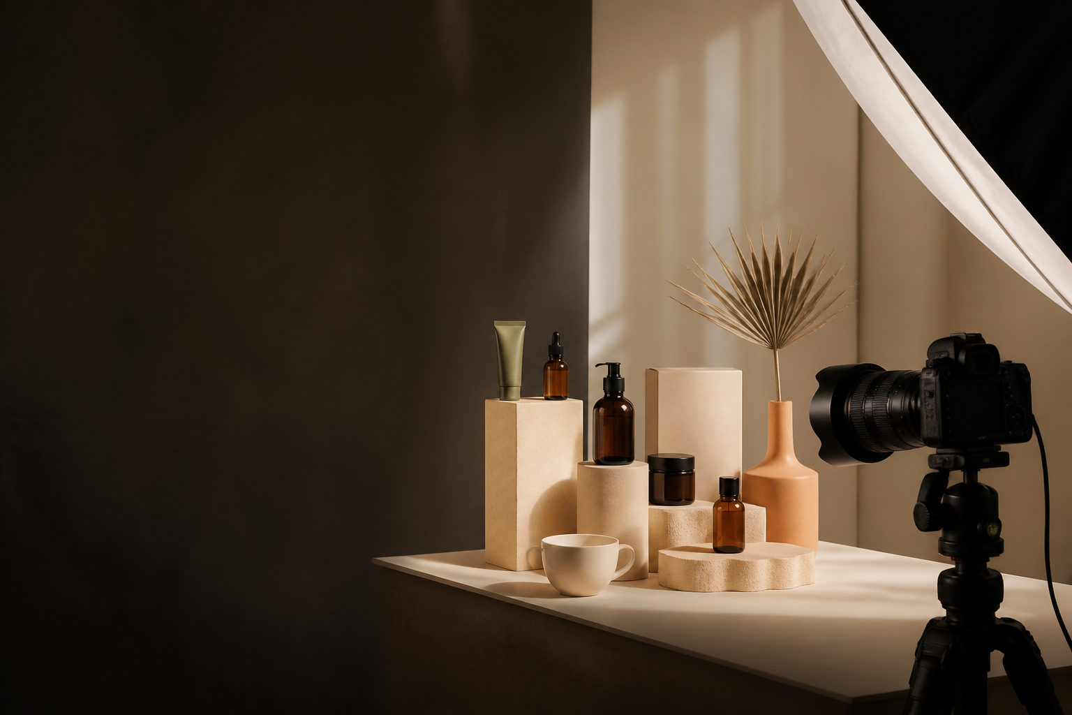 Không gian studio chụp ảnh sản phẩm chuyên nghiệp
